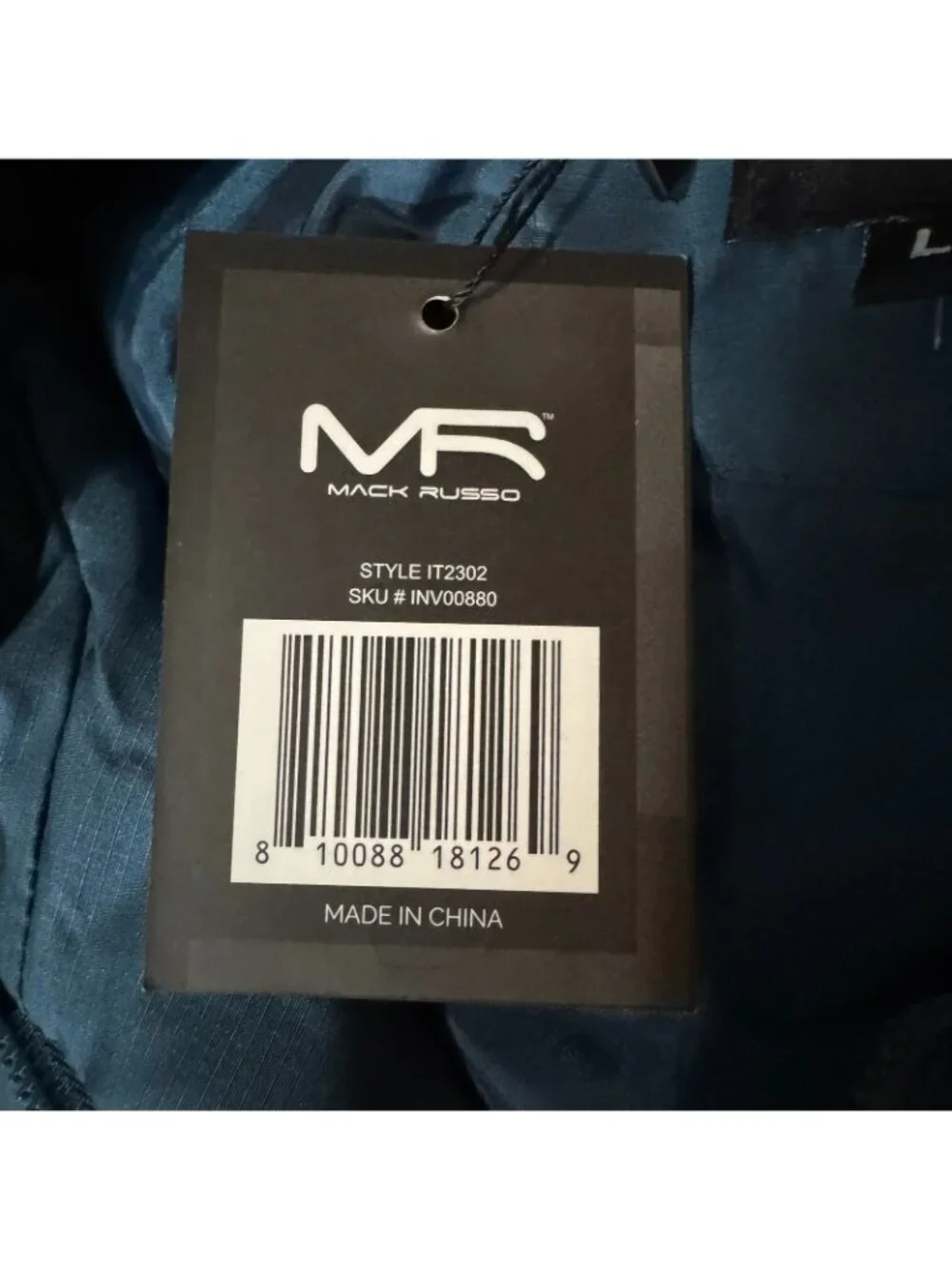 MACK RUSSO Jacket Men's Size L Hybrid Insulated Activewear Teal Full Zip NWT